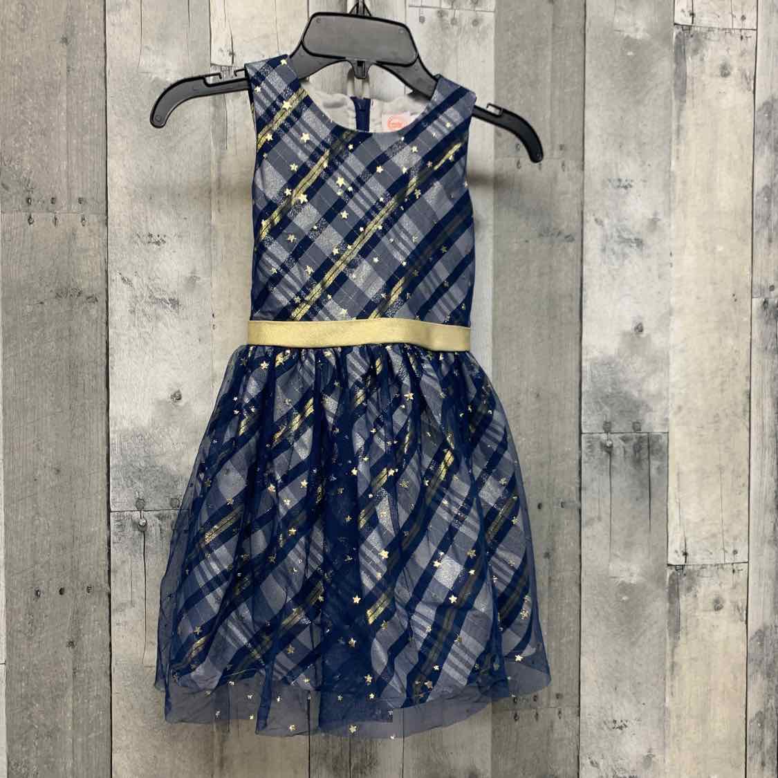 Size 5 Navy/Gold Wonder Nation Dress - Party