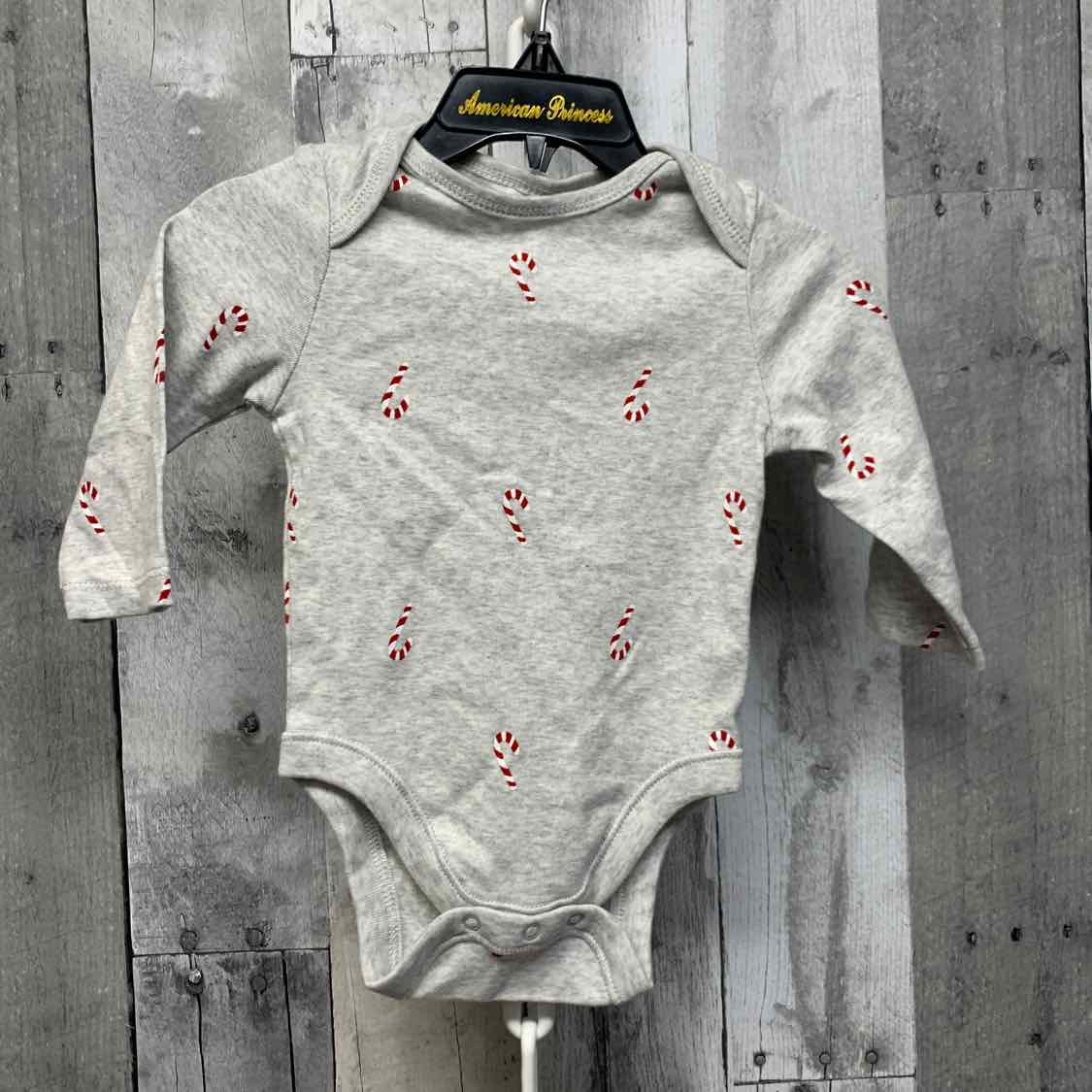Size 3-6 Months Gray/Red Old Navy Bodysuit