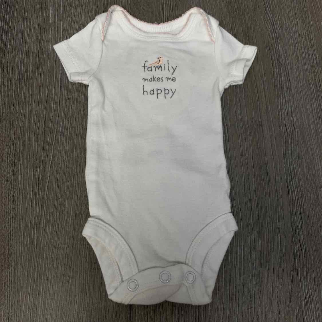 Size Preemie White Child of Mine Bodysuit