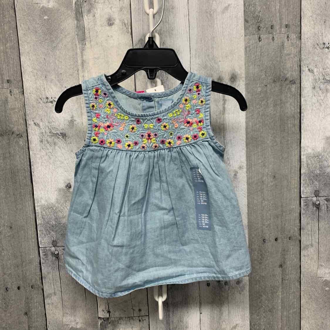 Size 18-24 Months Denim Graphic Gap Tank Top