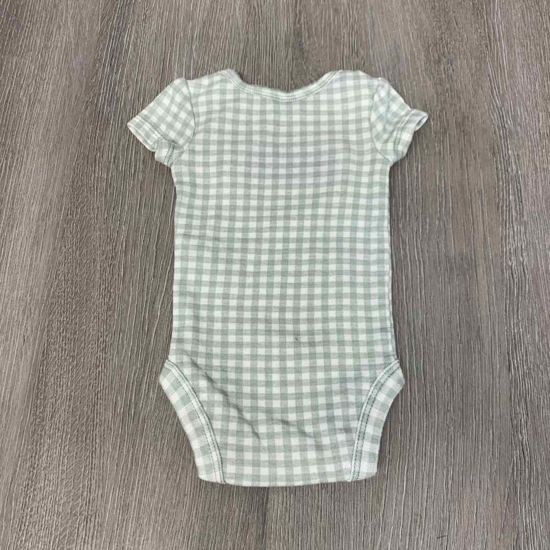 Size Preemie White/Green Carter's Bodysuit