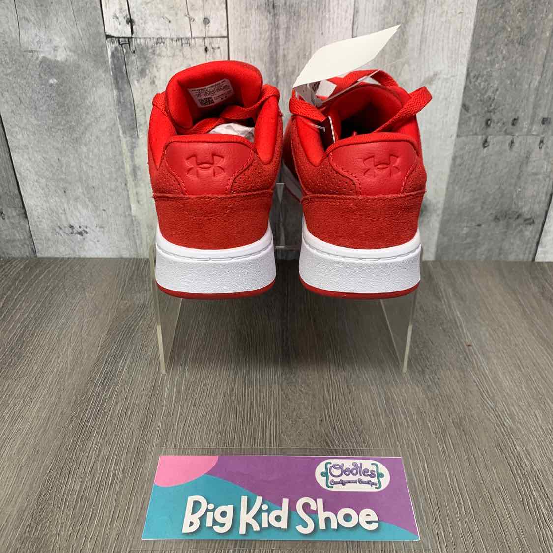 Size 4 Red/White Sport Brand Sneakers