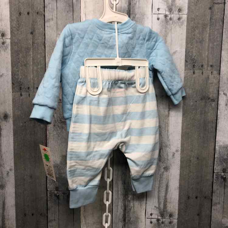 Size 3-6 Months Blue/White Cat & Jack Shirt/Pants