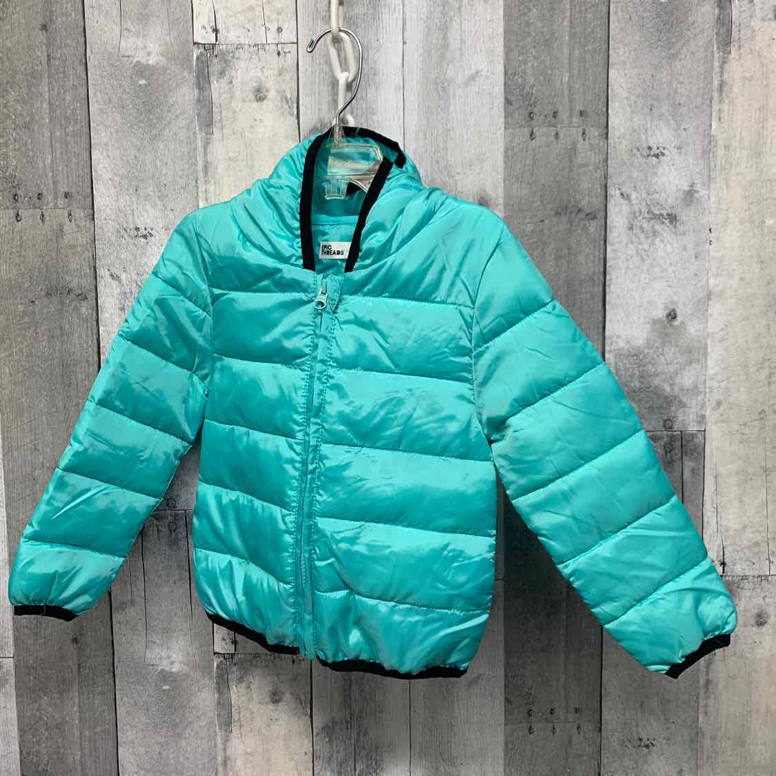 Size 3T Teal/Black Epic Threads Heavy Jacket