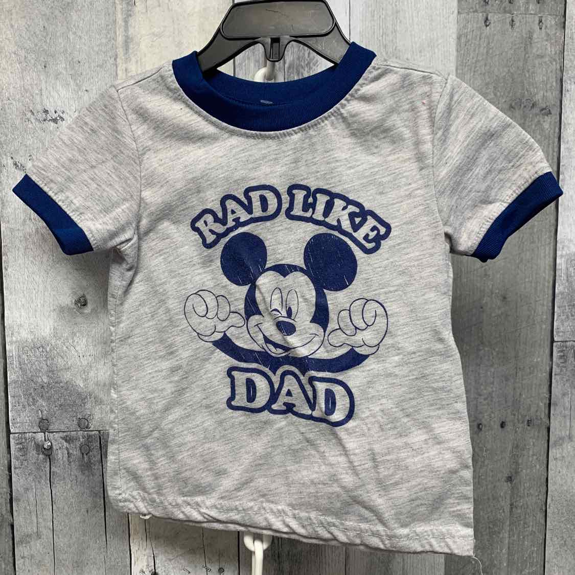 Size 24 Months Gray/Navy Disney T Shirt