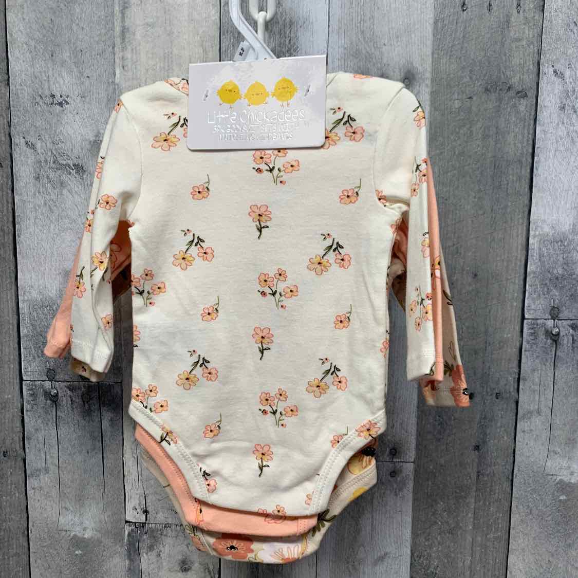 Size 3-6 Months Pink Print B Brand Bodysuit