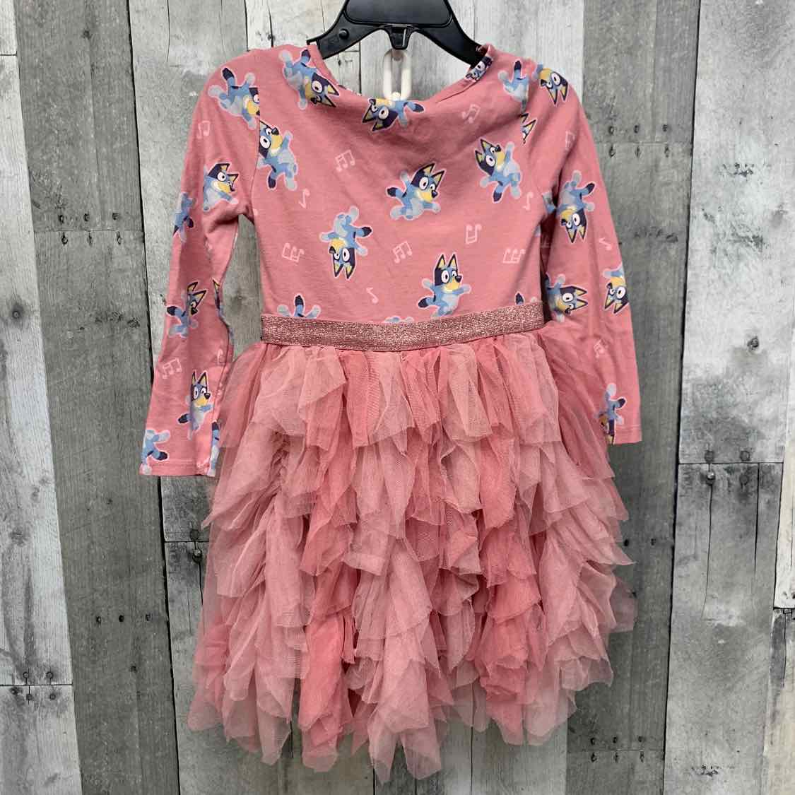 Size 3T Pink Print Disney LS Dress