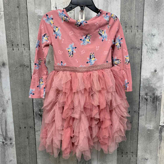 Size 3T Pink Print Disney LS Dress