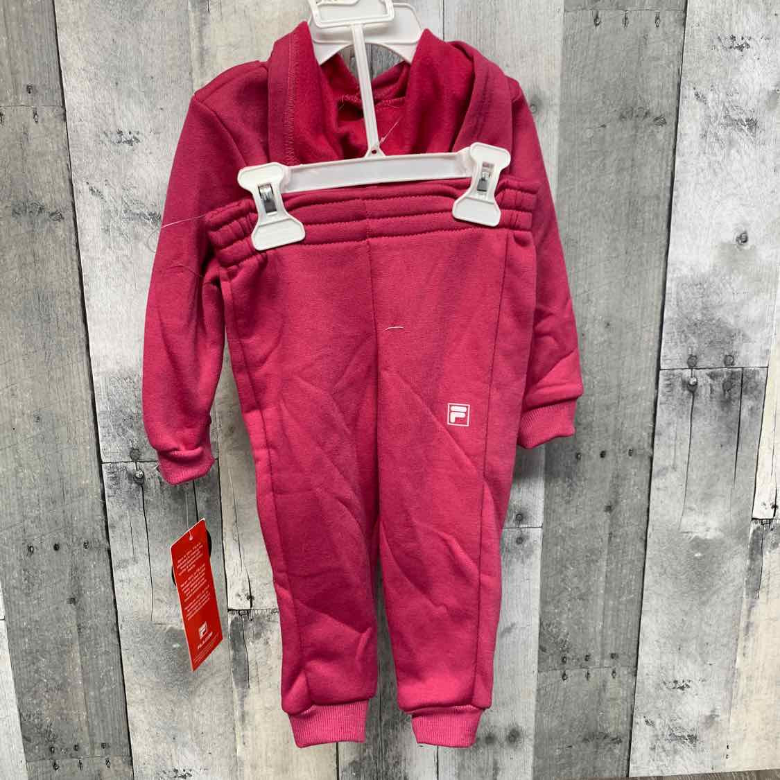 Size 18 Months Pink Fila Sweats - 2pc