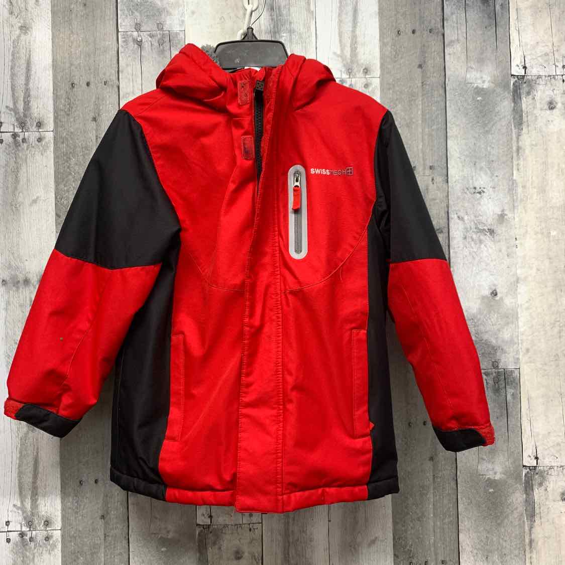 Size 6/7 Red/Black Swiss Tech Snow Jacket