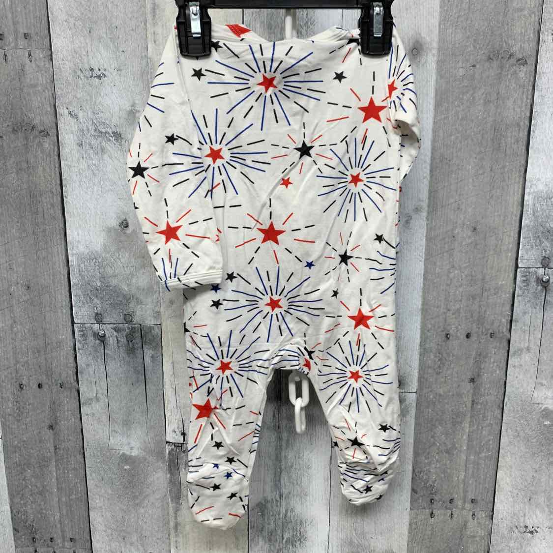 Size 3-6 Months Red/White/Blue Little Buggins Romper
