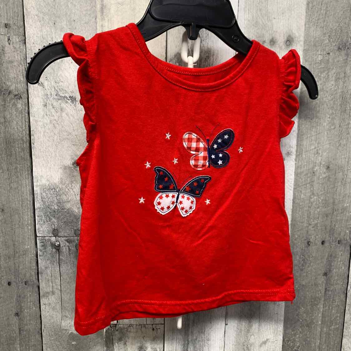 Size 6 Red Graphic B Brand T Shirt