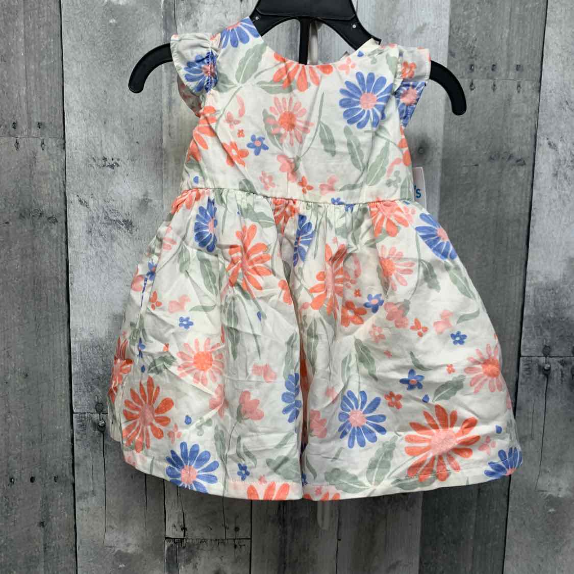 Size 3-6 Months White Floral Print Carter's 2pc Dress
