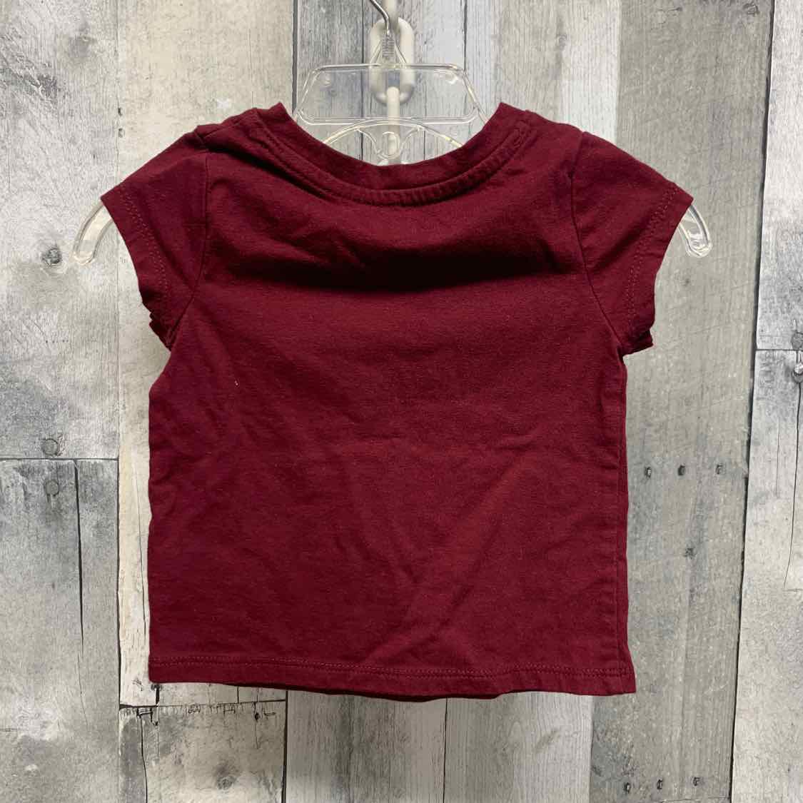 Size 12 Months Burgundy Cat & Jack T Shirt