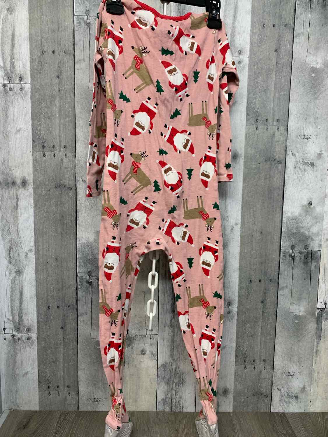 Size 5T Pink Print Just One You Footy PJs