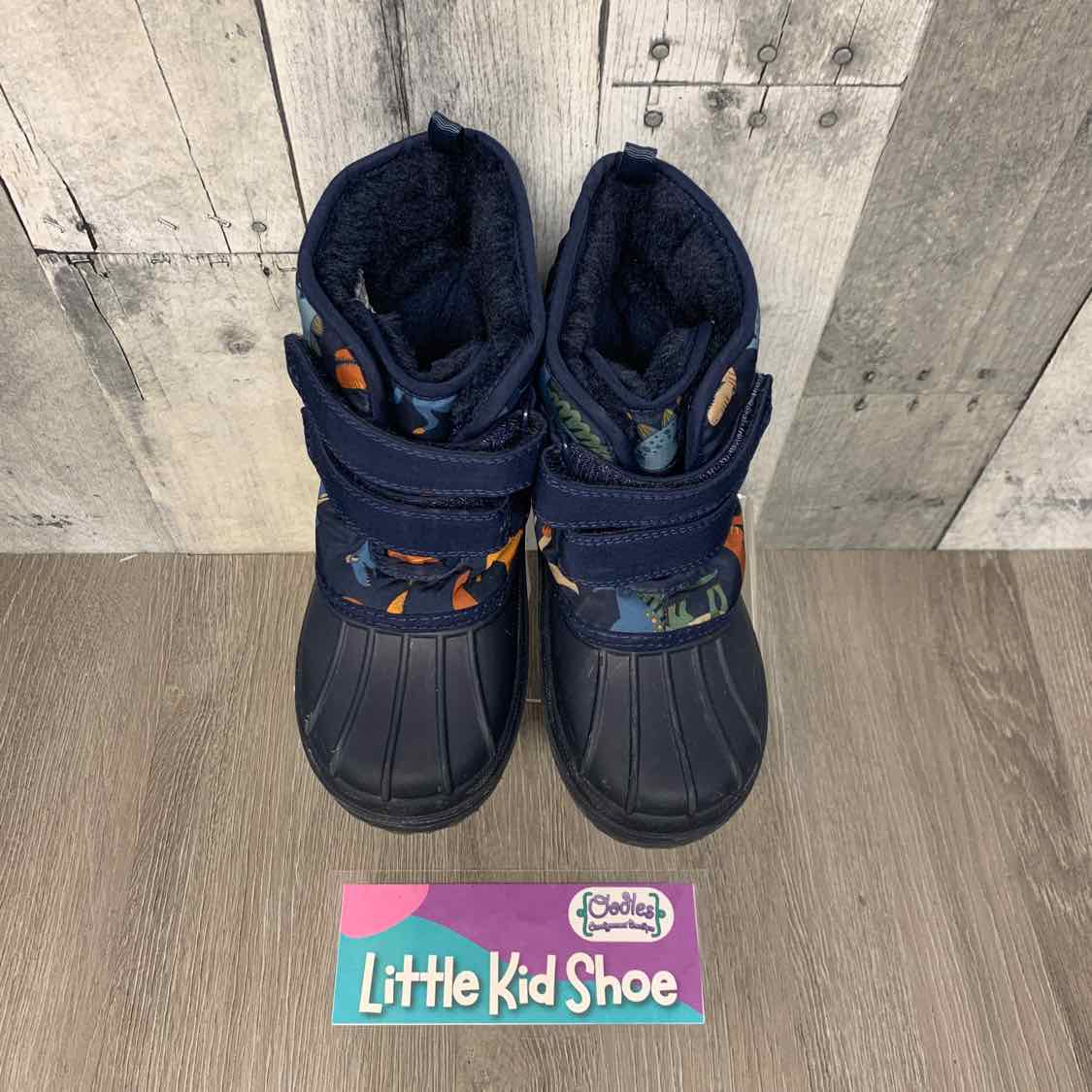 Size 9 Navy Print Children's Place Snow Boots