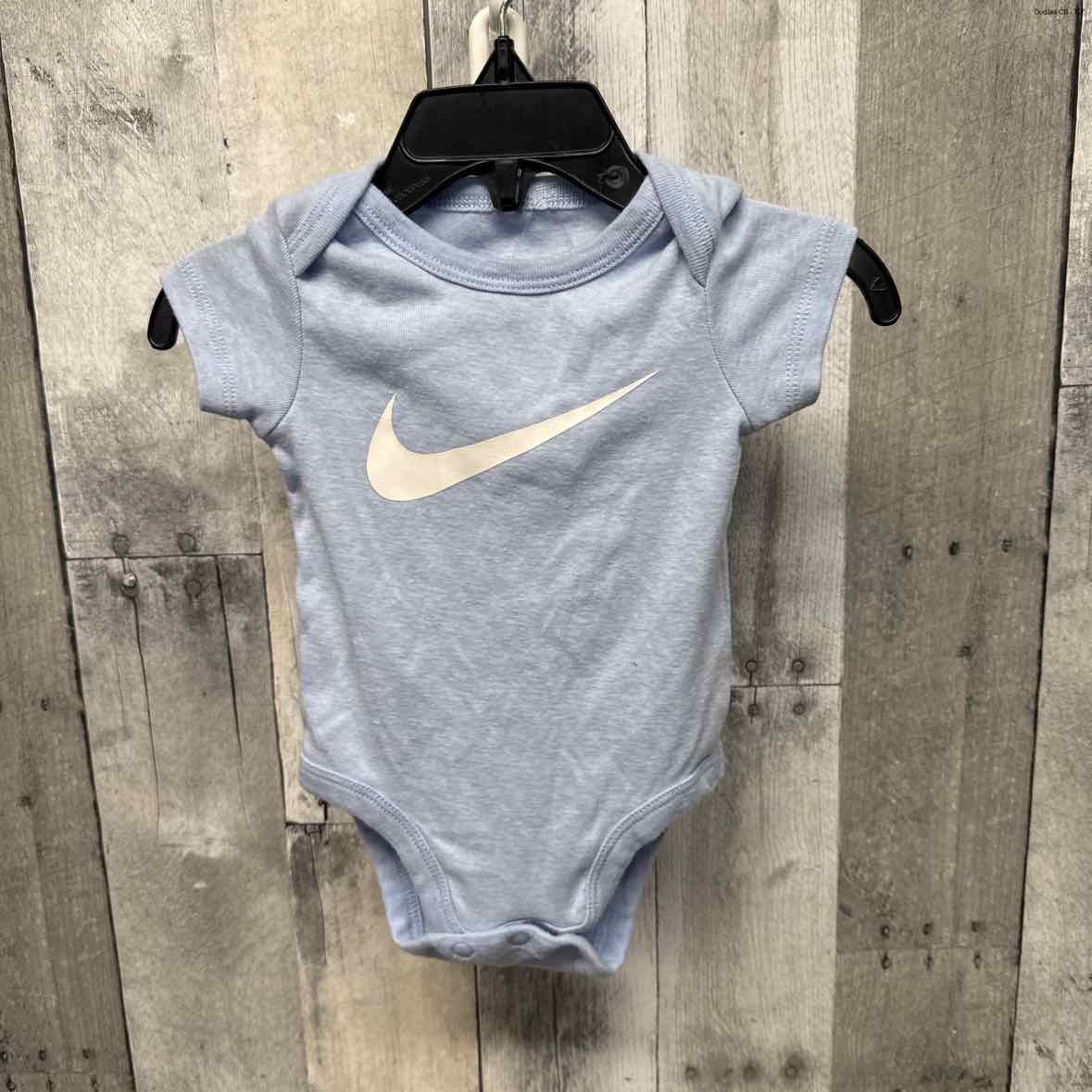 Size 0-6 Months Blue/White Sport Brand Bodysuit