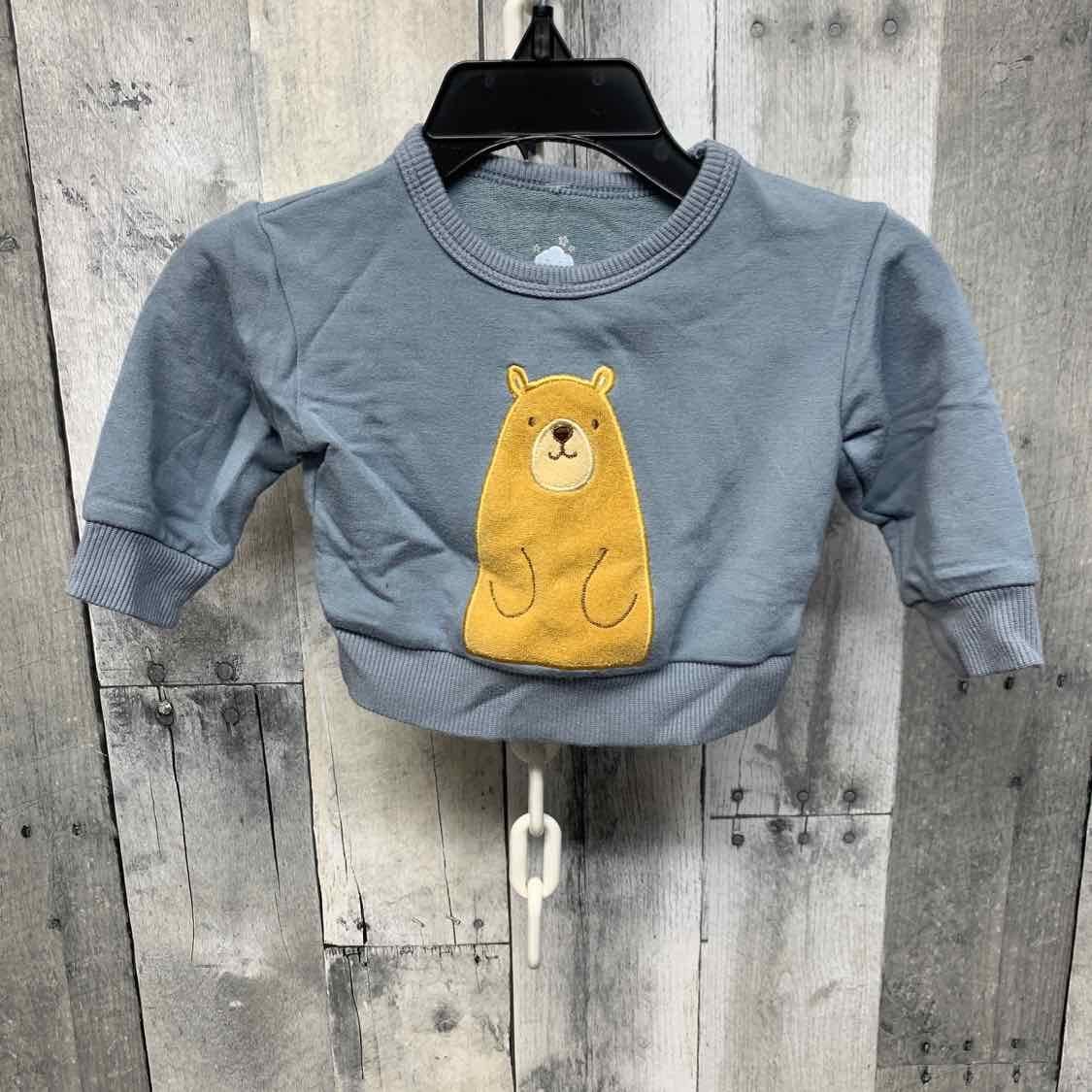 Size Newborn Blue/Brown Cloud Island Long Sleeve Shirt