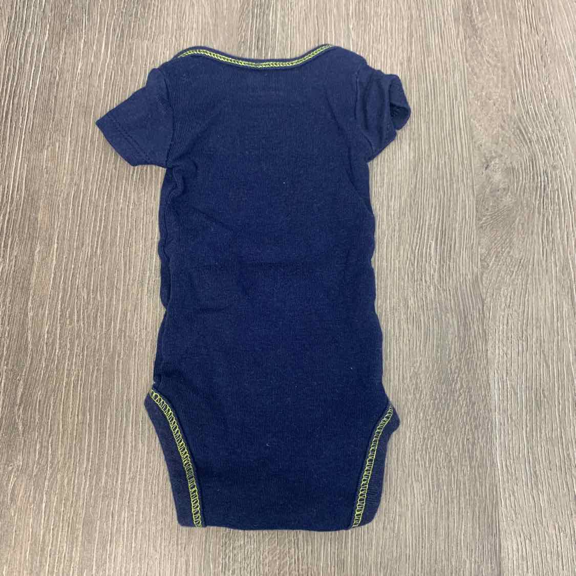 Size Preemie Navy/Green Child of Mine Bodysuit