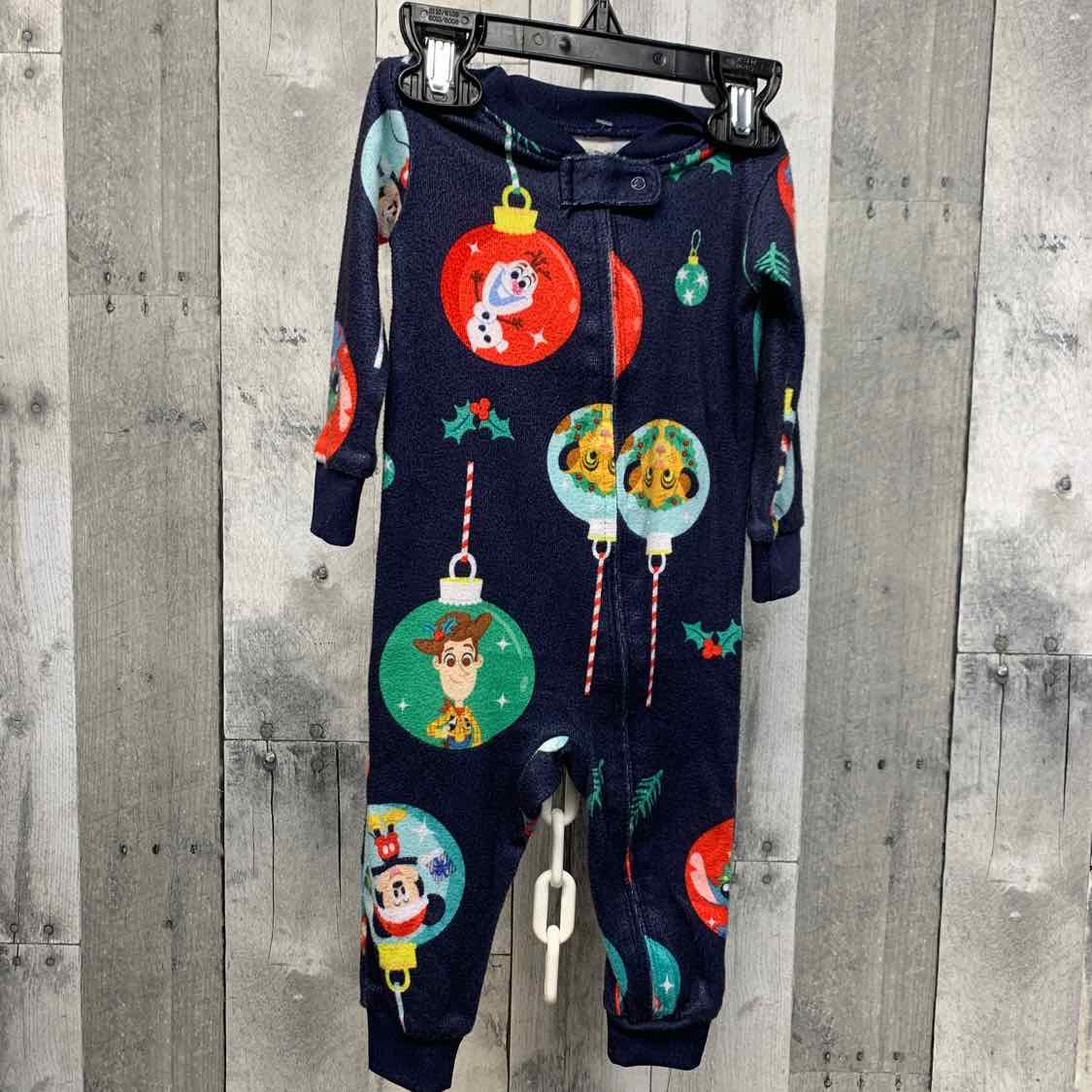 Size 6-9 Months Navy Print Disney Footy PJs