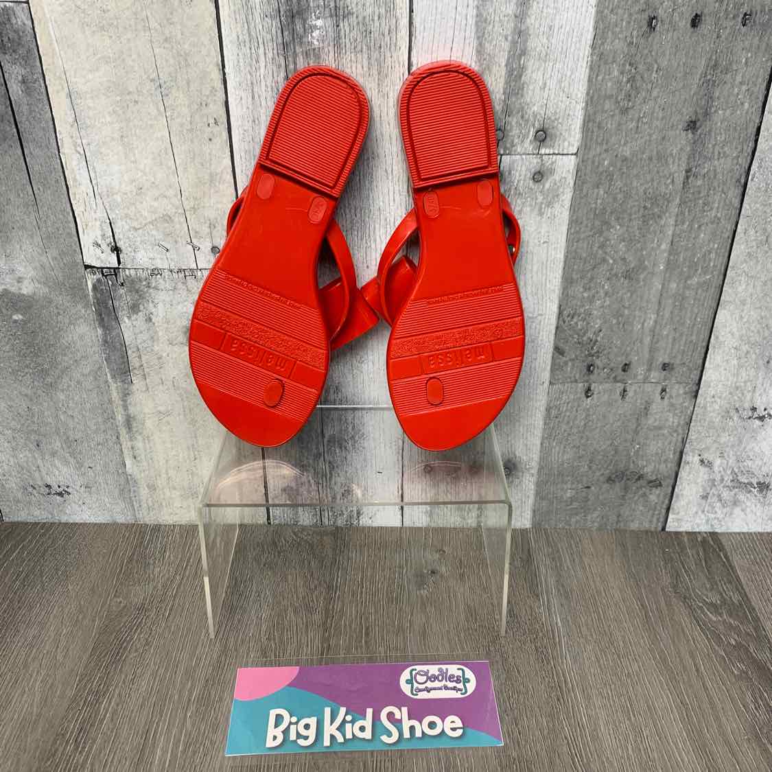 Size 5 Red Mini Melissa Sandals - OodlesCB