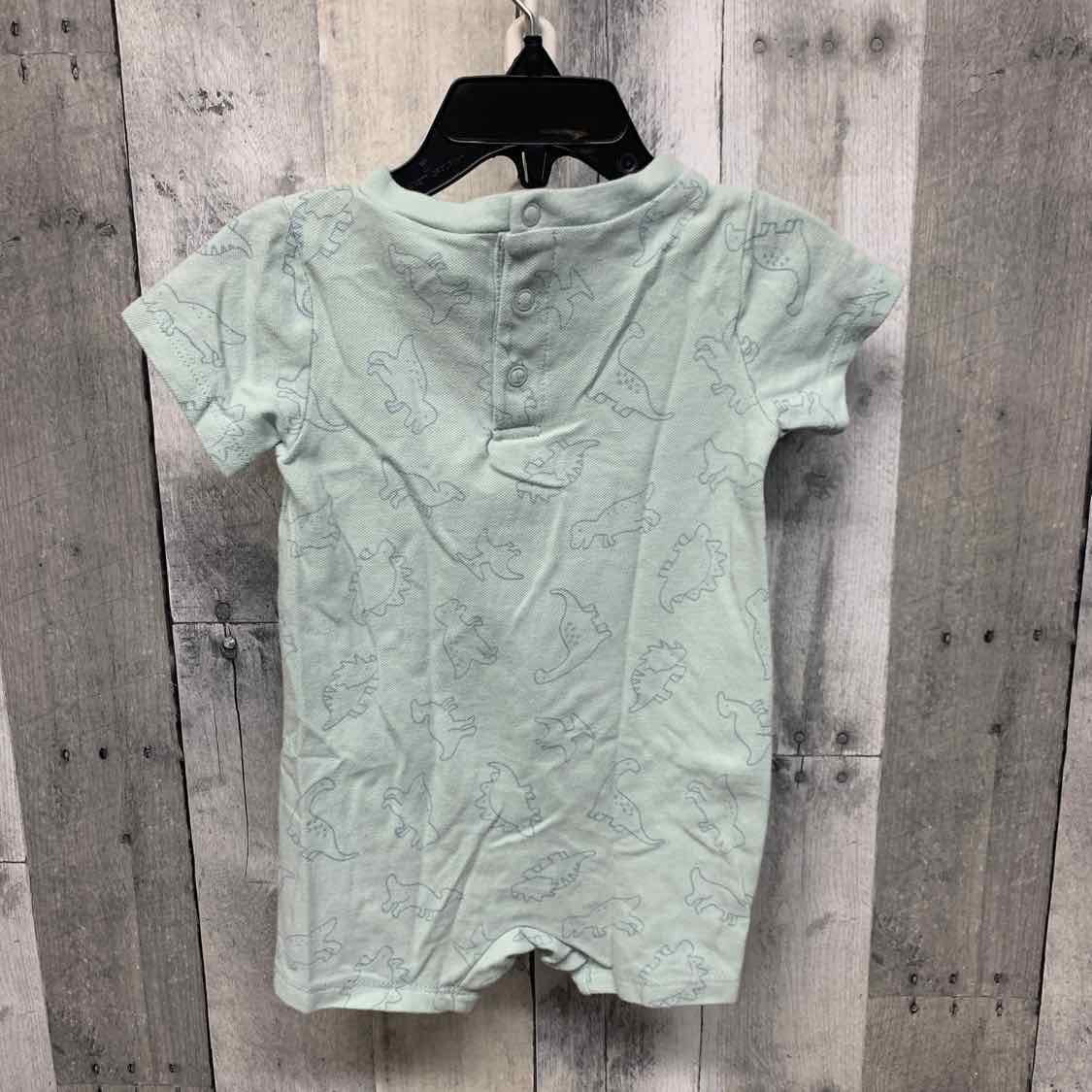 Size 18 Months Green Print Little Lad Romper
