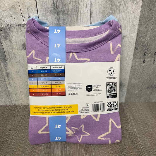 Size 4T Blue/Purple Members Mark 2pc PJs