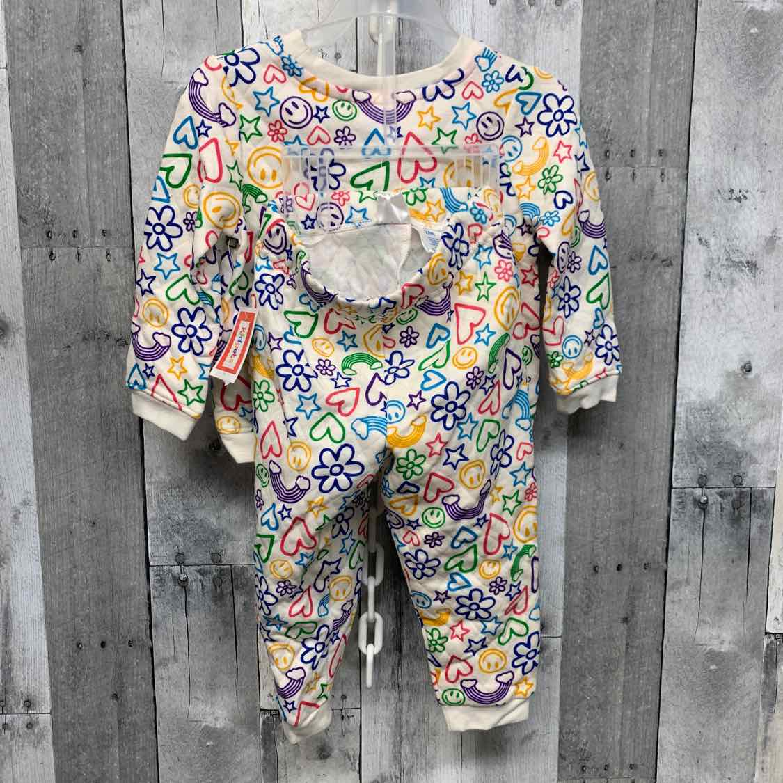 Size 24 Months White/Pink Kidgets Shirt/Pants