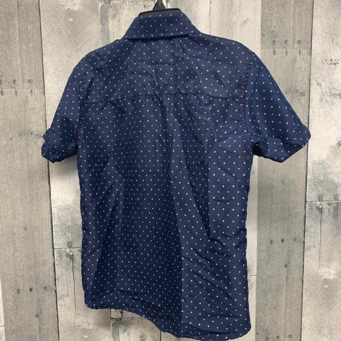 Size 5 Navy Print VanHeusen Button Up