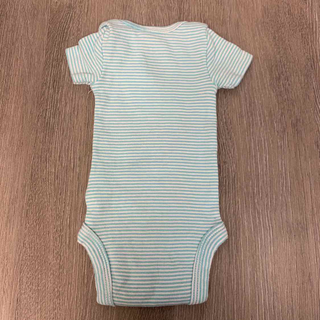 Size Preemie Blue Striped Simple Joys Bodysuit