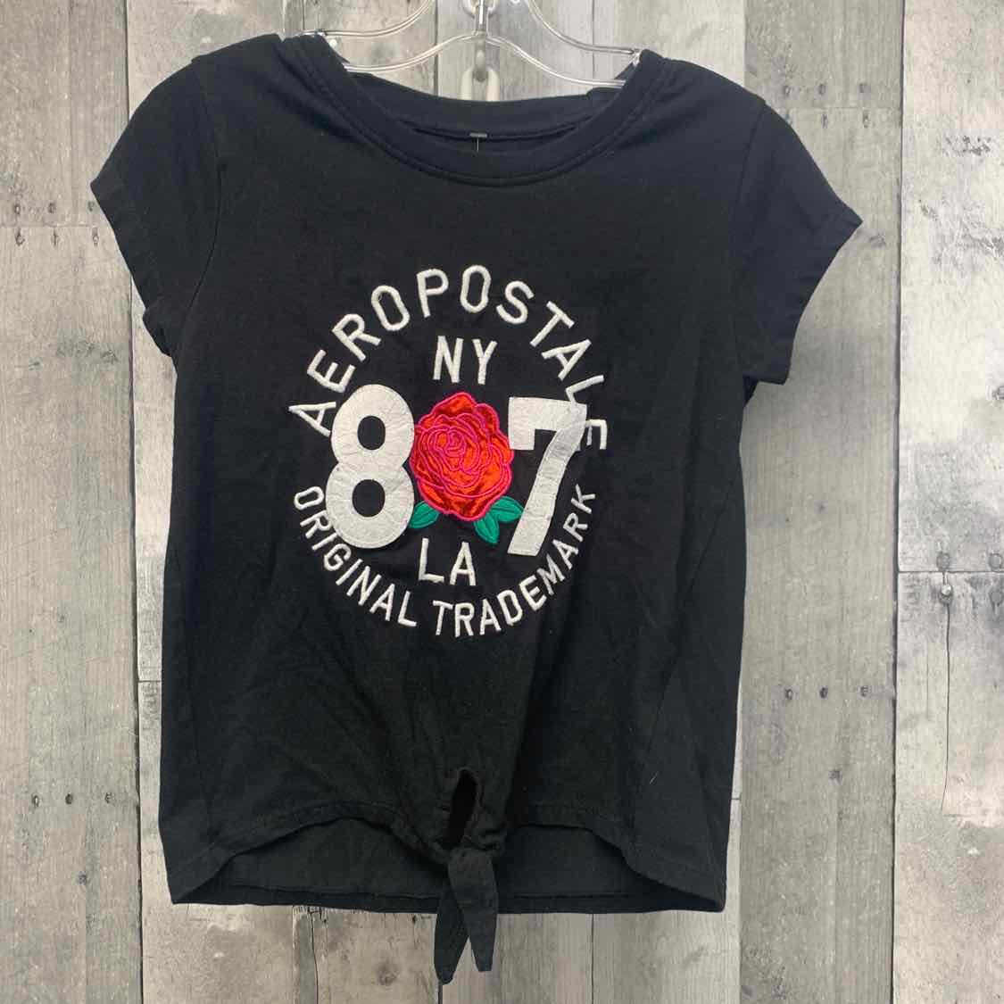 Size 10/12 Black/Red Aeropostale T Shirt - OodlesCB