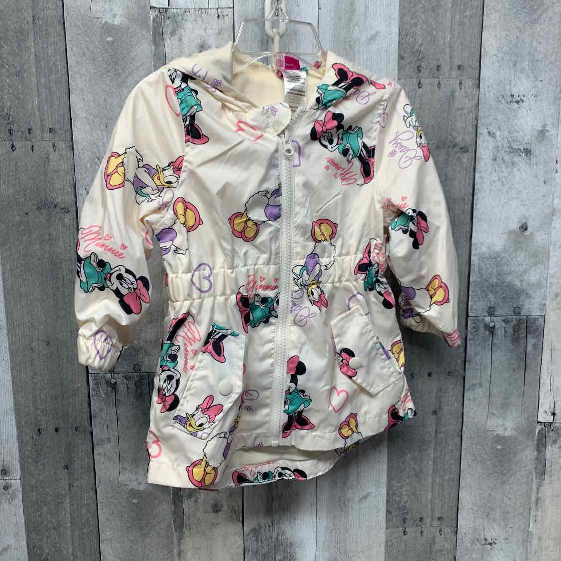 Size 2T Ivory Print Disney Light Jacket