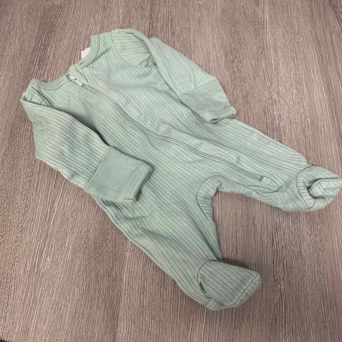 Size Preemie Green Wonder Nation Footy PJs