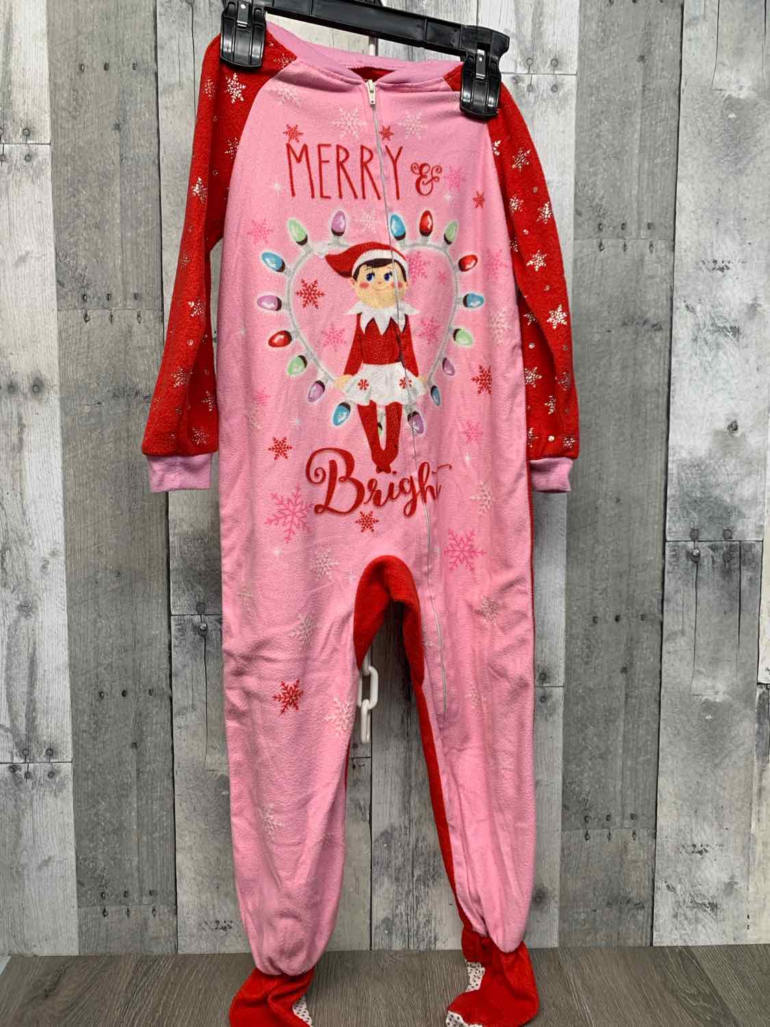 Size 5T Pink/Red B Brand Footy PJs