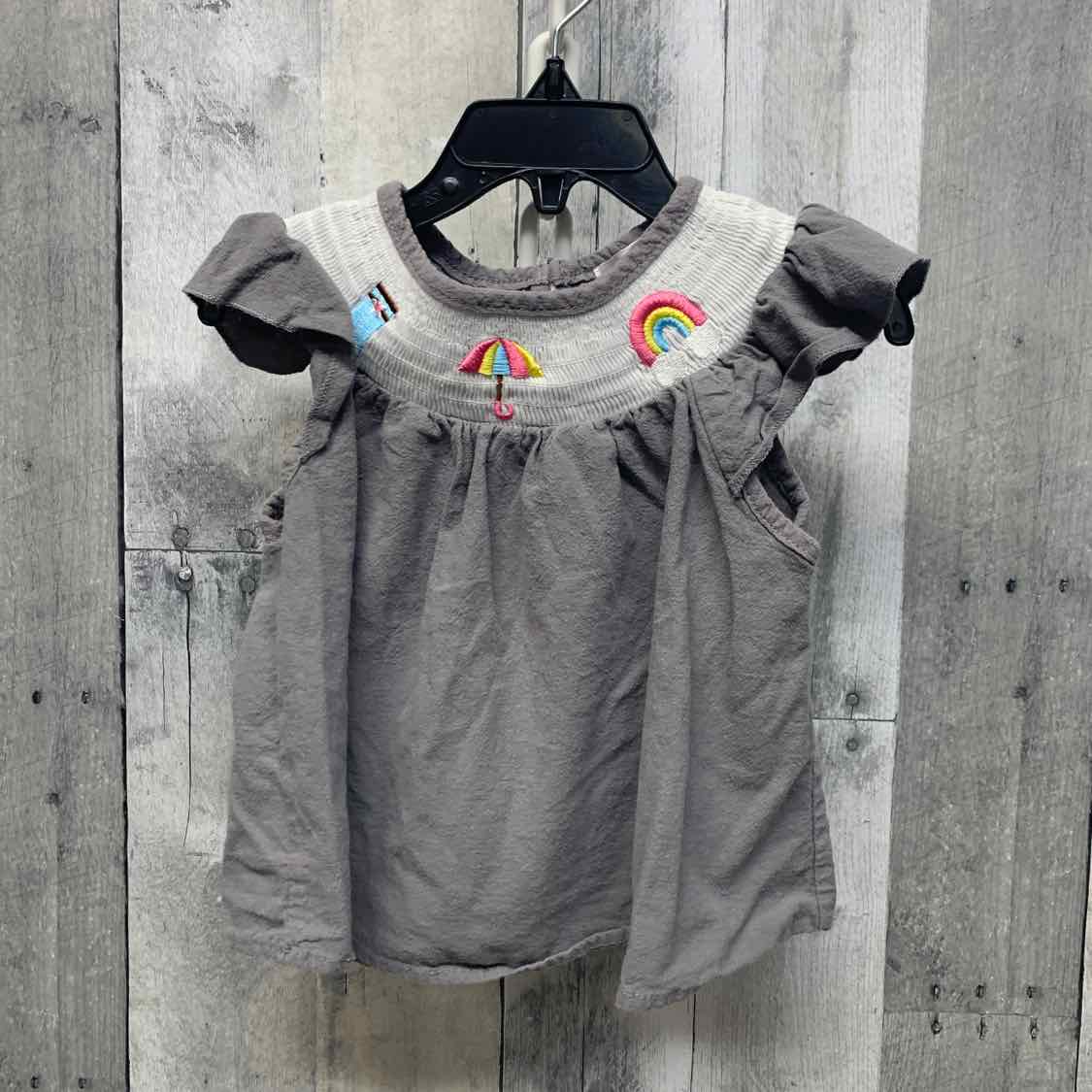 Size 2T Gray Boutique Brand Short Sleeve Shirt