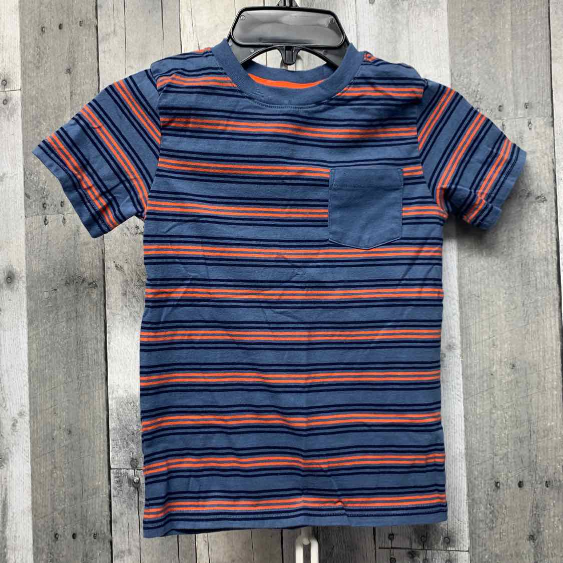Size 5T Blue Striped Cat & Jack T Shirt