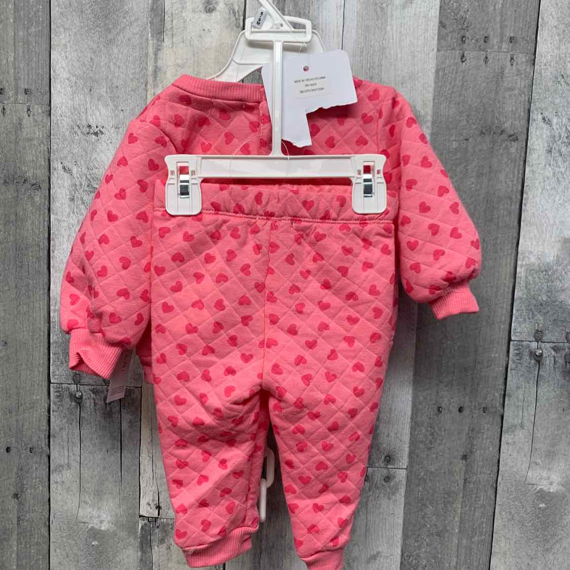 Size 6-9 Months Pink Print B Brand Shirt/Pants