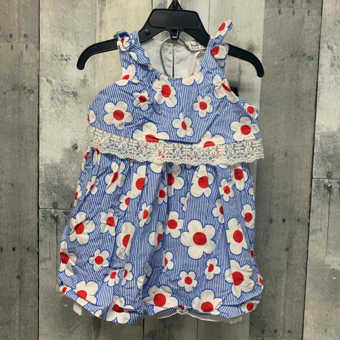 Size 18 Months Blue/Red Nicole Miller 2pc Dress