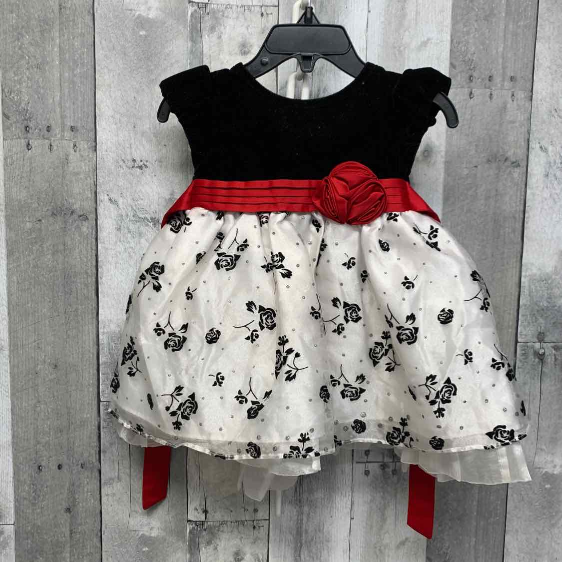 Size 6-9 Months Black/White Bonnie Jean/Baby Dress - Party