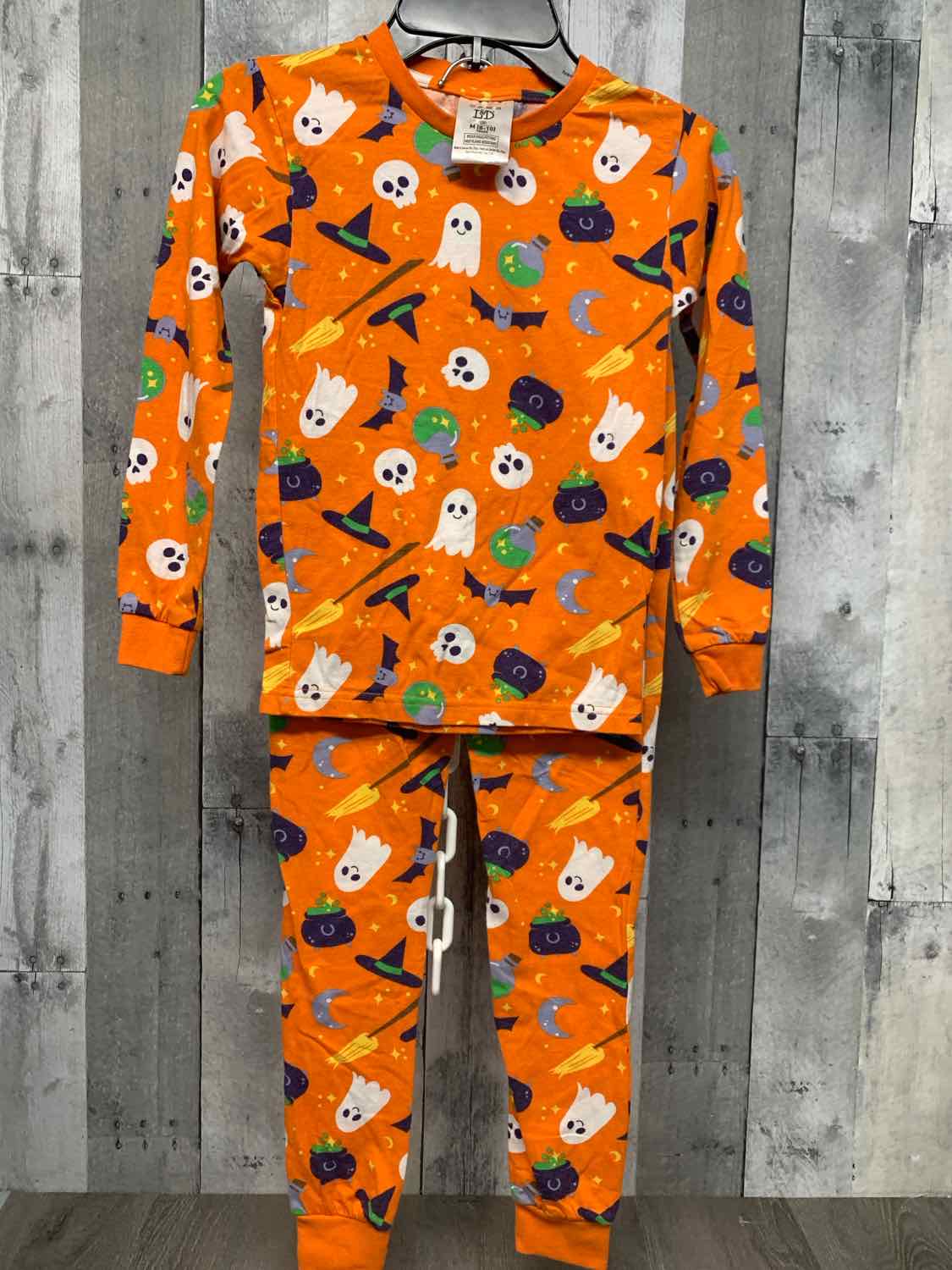 Size 8/10 Orange/Purple B Brand 2pc PJs