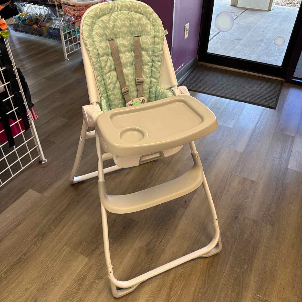 Ingenuity White/Teal High Chair