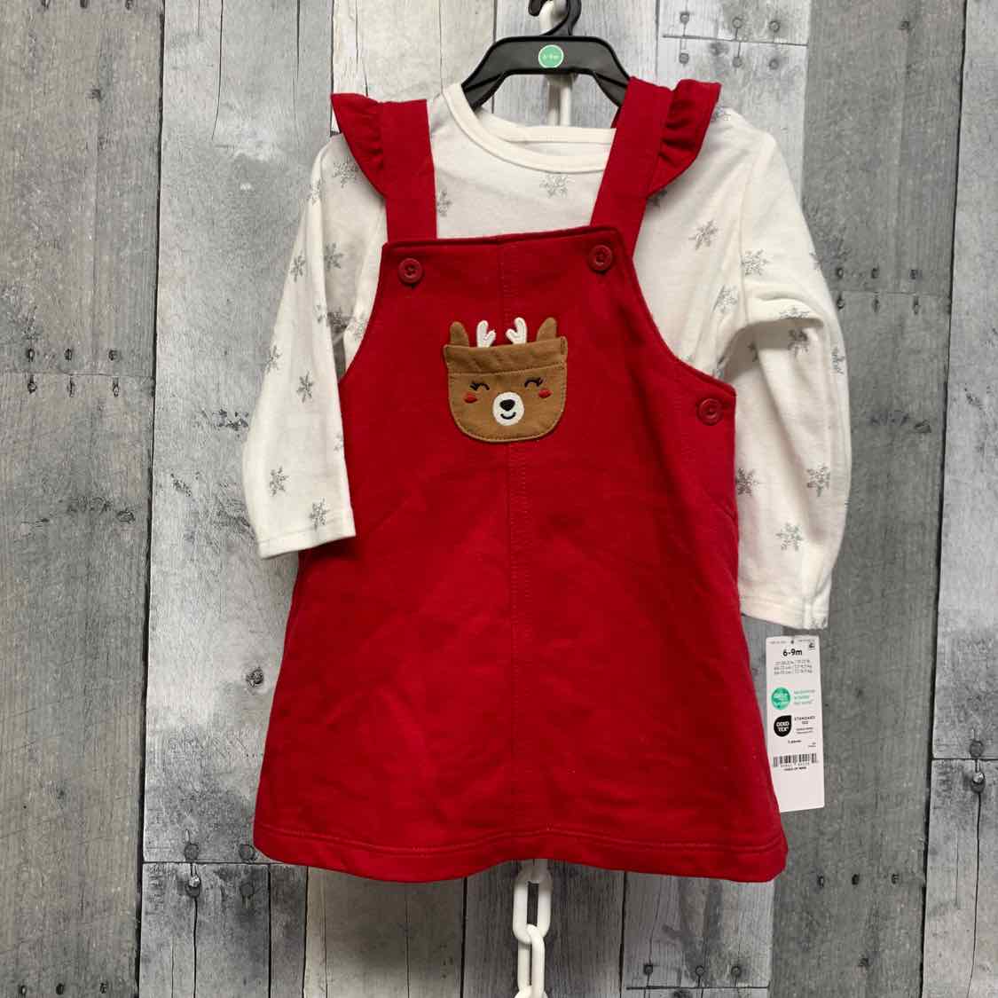 Size 6-9 Months White/Red Child of Mine Shirt/Jumper