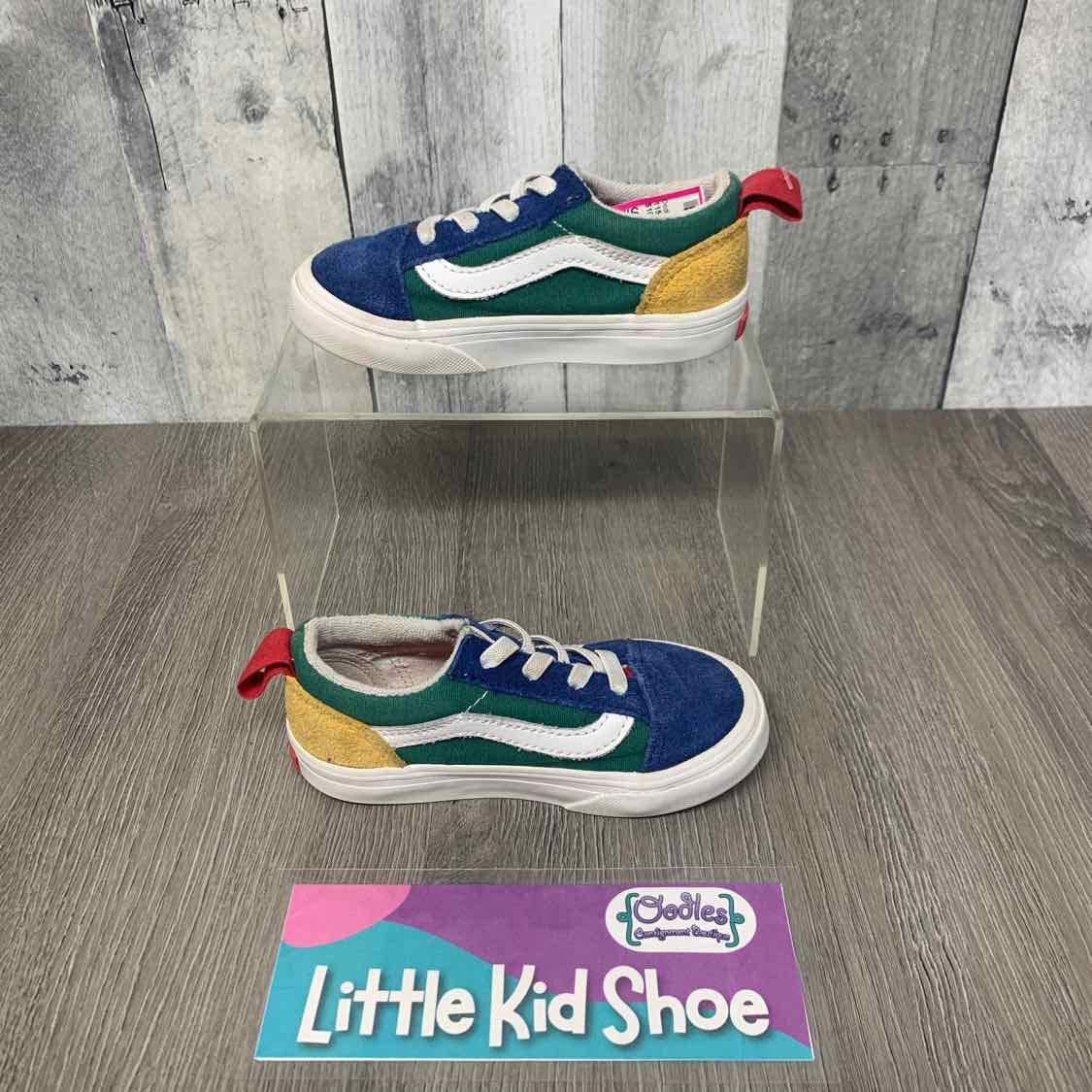 Size 7.5 Blue/Yellow Vans Sneakers