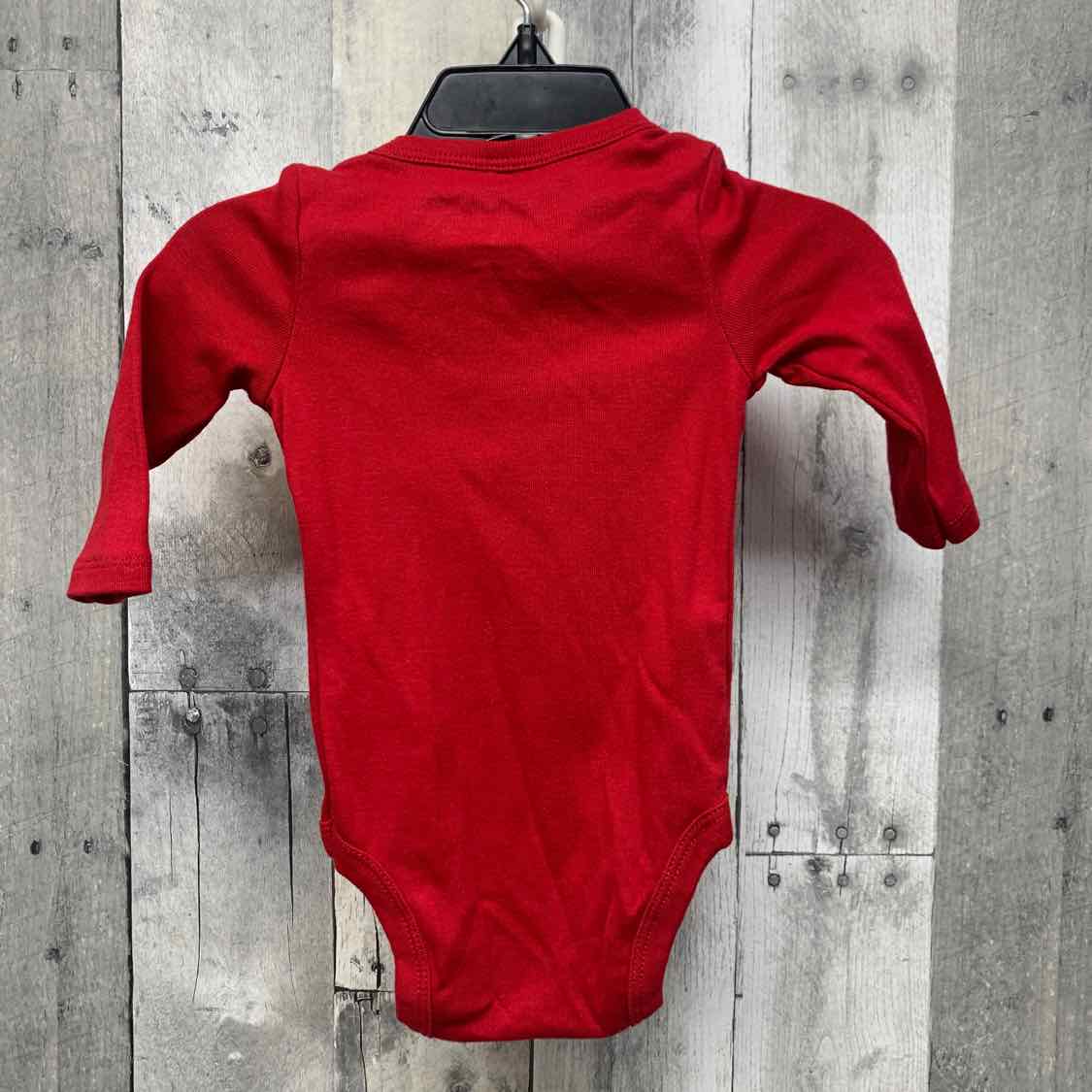Size 0-6 Months Red Sport Brand Bodysuit