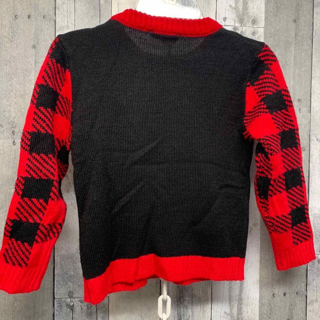 Size 4T Black/Red Mid Brand Sweater