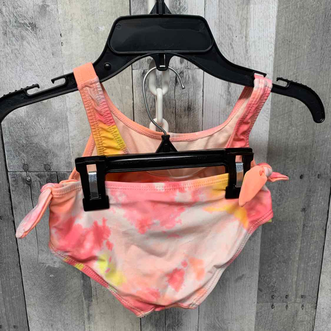 Size 5/6 Pink/Orange Justice Swim Suit - 2pc+