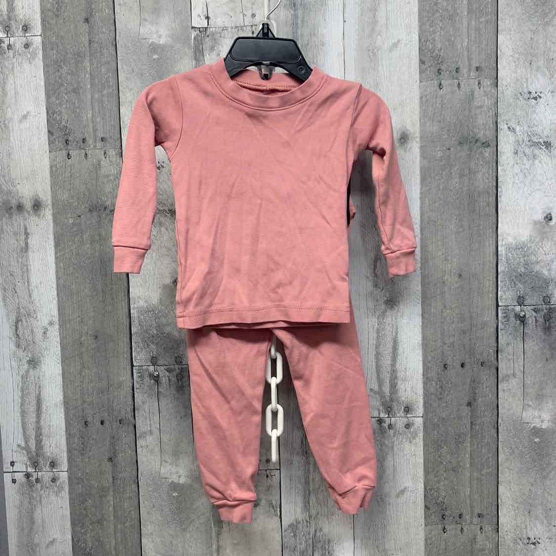 Size 12 Months Pink Amazon Basics 2pc PJs