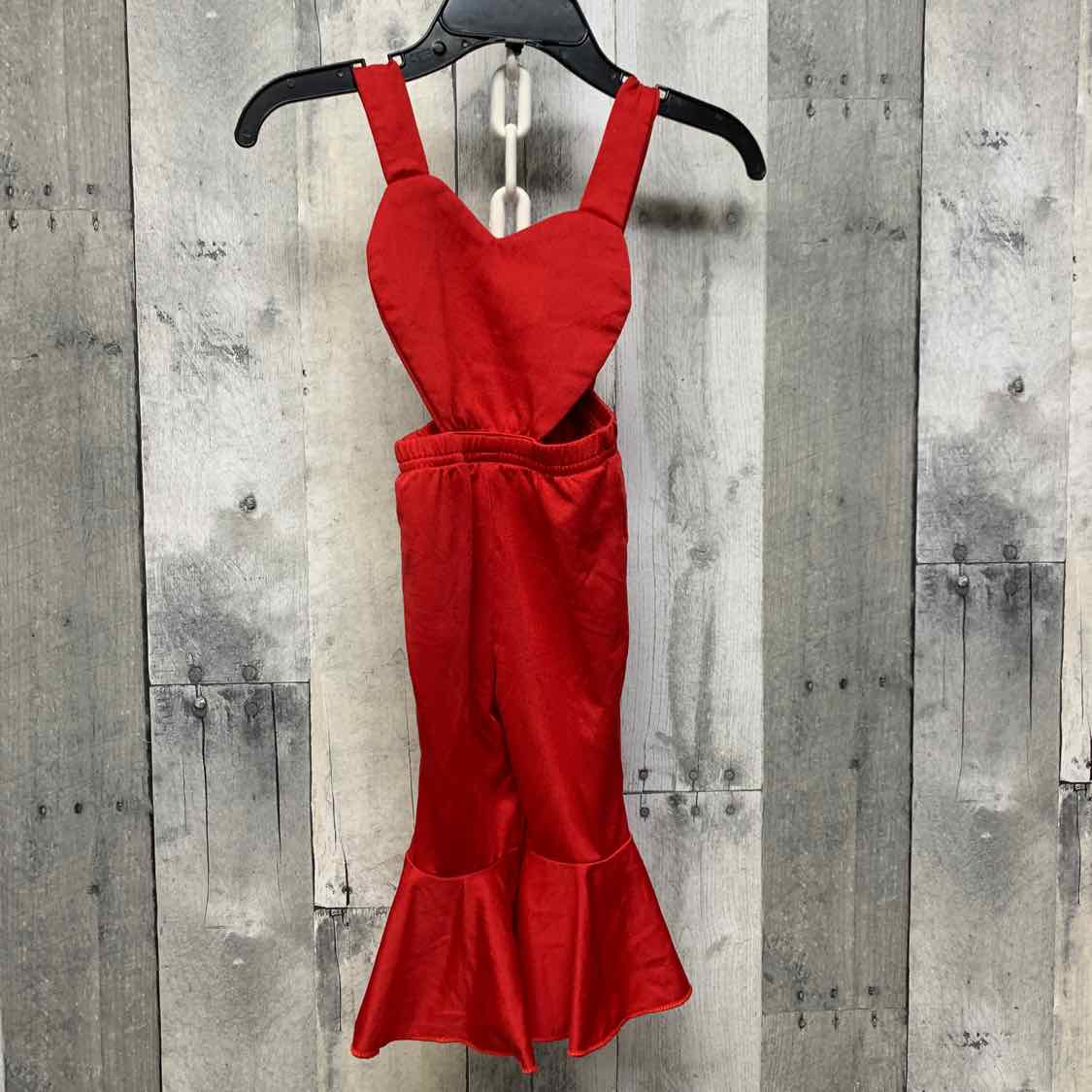 Size 3-6 Months Red Shein Overalls