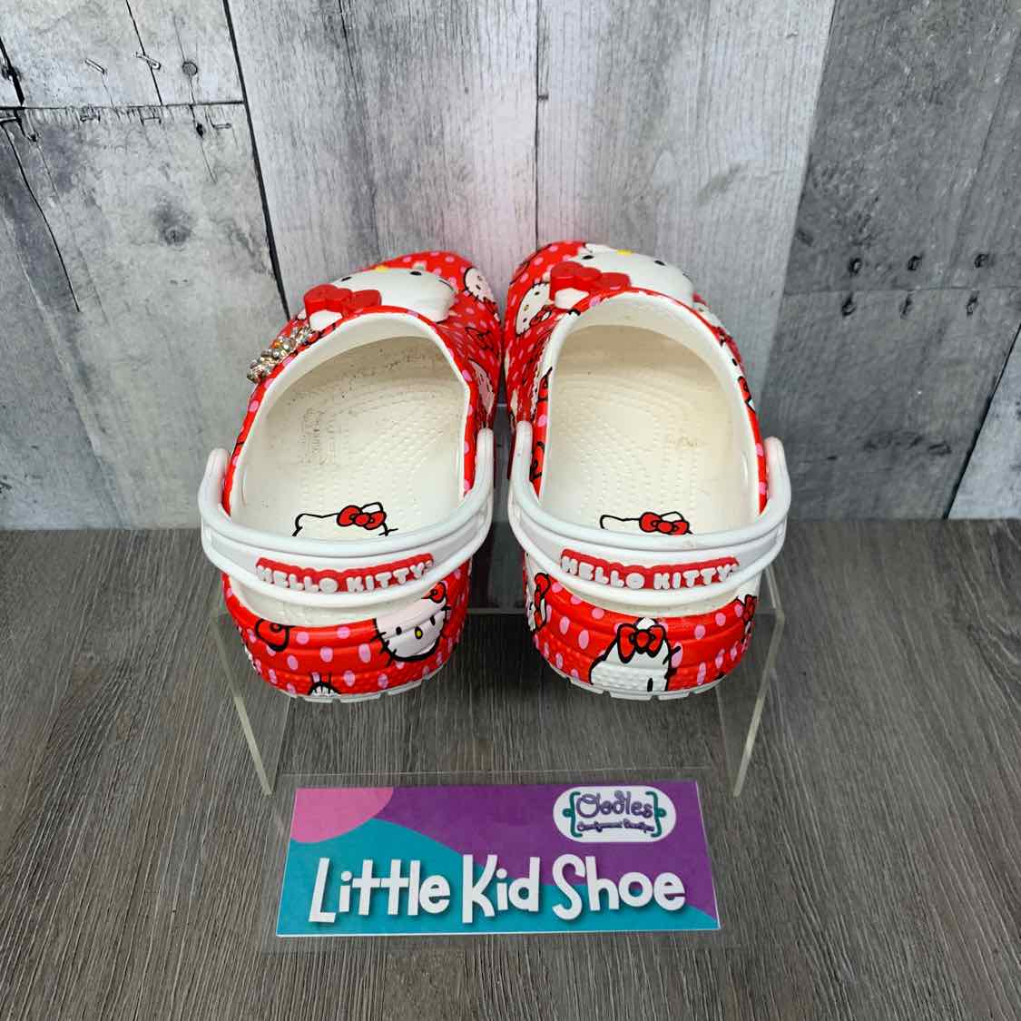 Size 11 Red/White Crocs Water Shoes