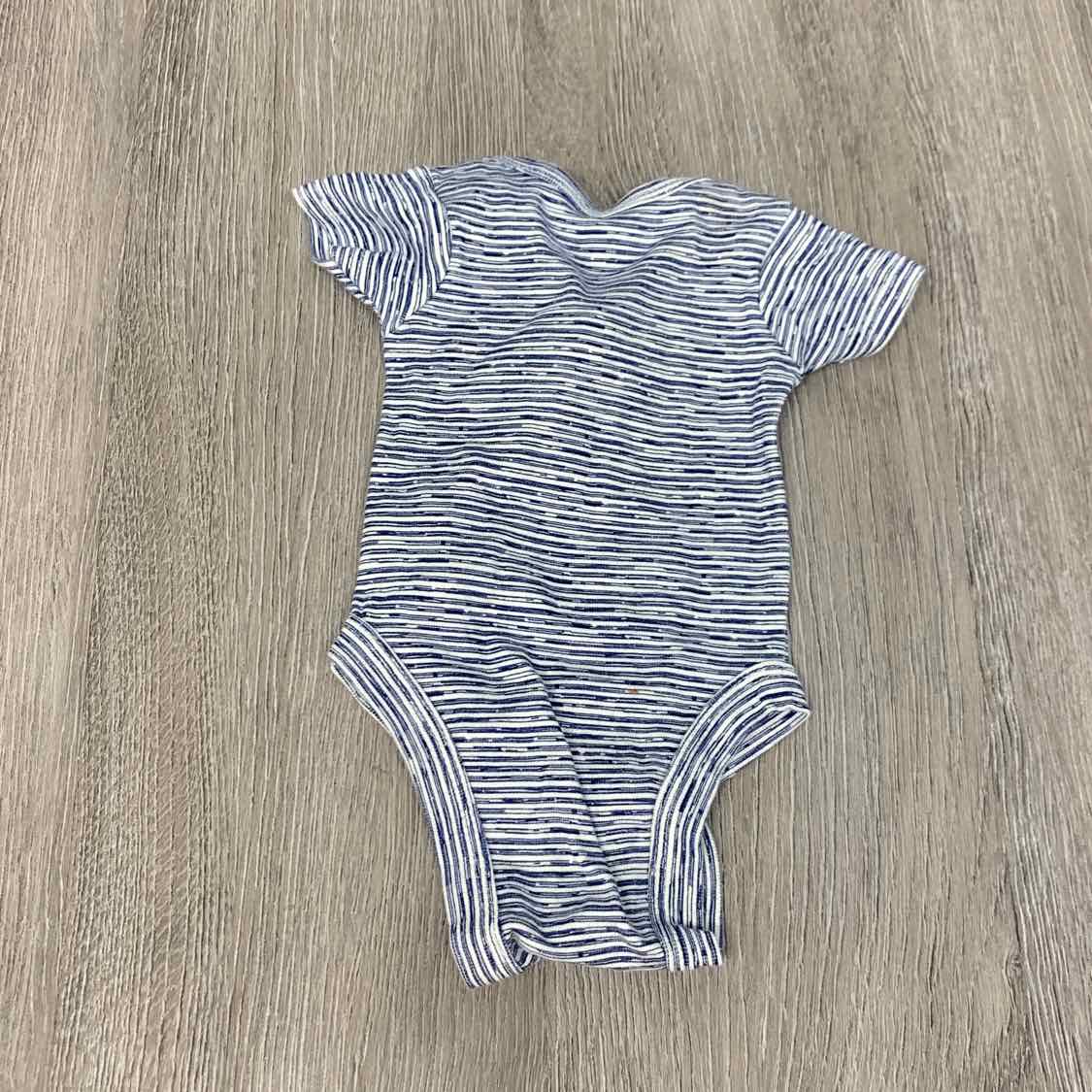 Size Preemie Navy Striped Gerber Bodysuit - OodlesCB